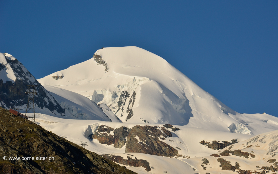 In Saas-Fee Sicht zum Allalinhorn