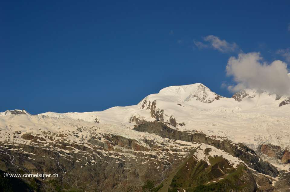 und Sicht zum Alphubel 4206m (Bilder Alphubel Tour)