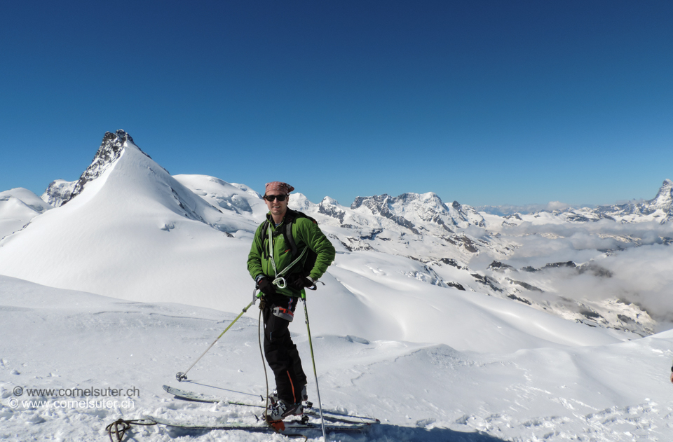 Daniel beim Feejoch 3826m.
