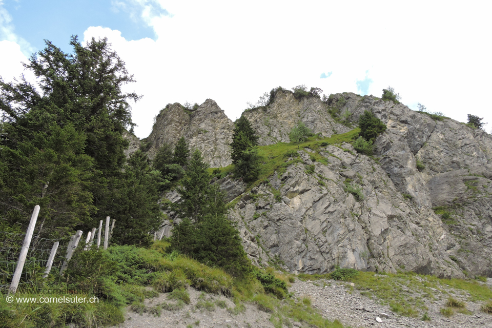 Direkter Aufstieg via Platten zum Firstspitz.