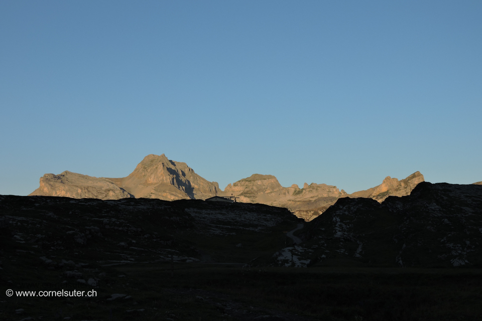 Sicht zurück, Morgenstimmung...