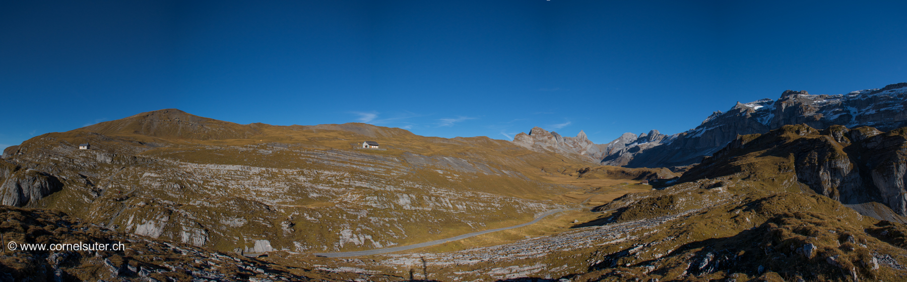 Bei der Bergstation der Luftseilbahn Glattalp.