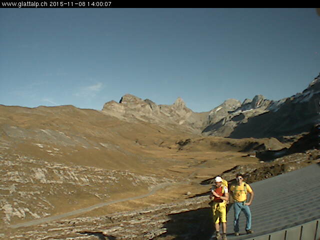 Selfie gemacht mit der Glattalp Webcam....