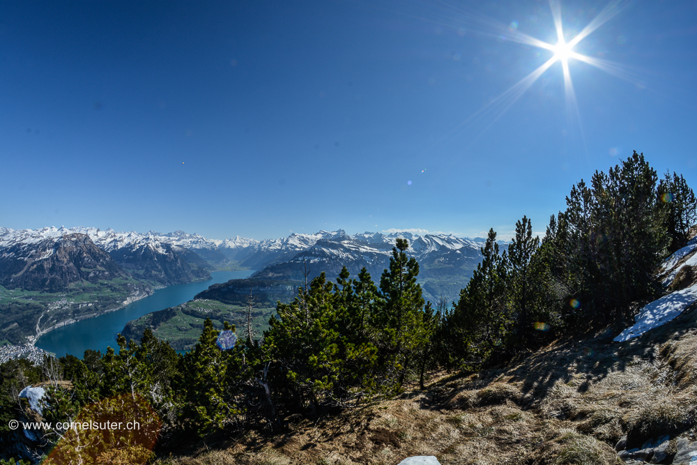So schön kann eine Fyrabig Bergtour sein, da die Berge sehr nahe sind....