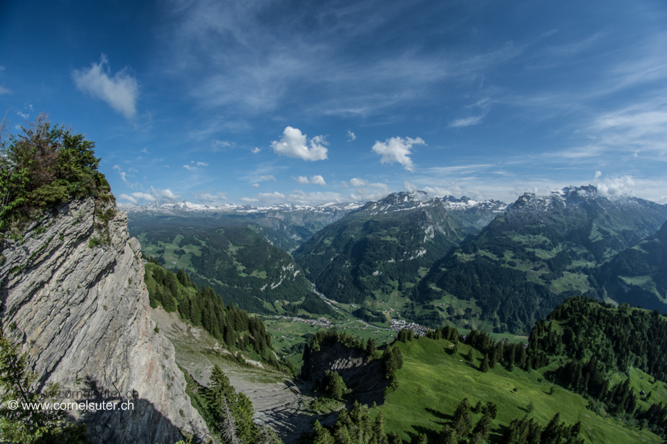 Aussicht auf dem Firstspitz 1624m.