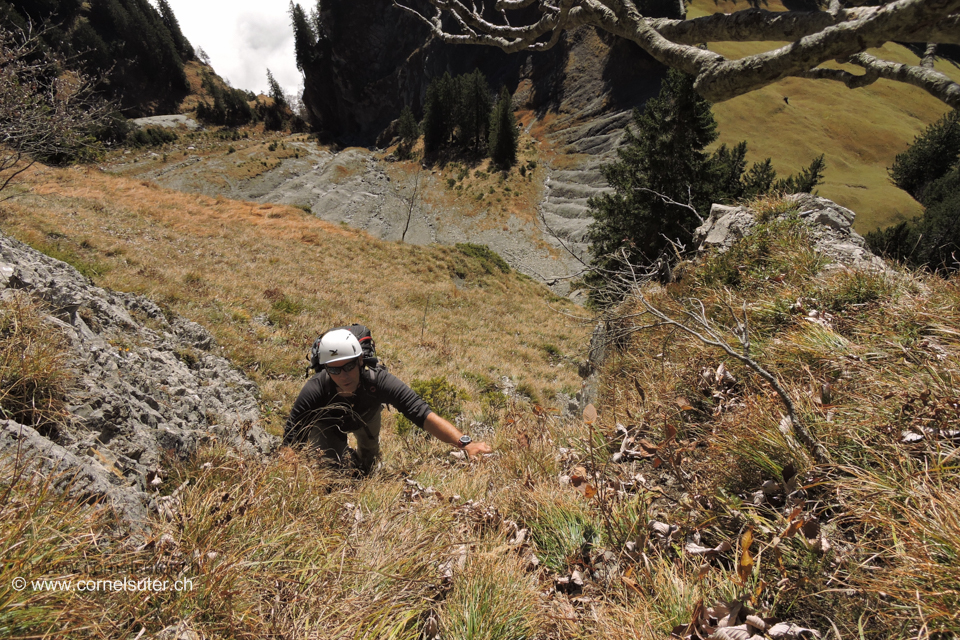 In der direkten Route hinauf zum Firstspitz