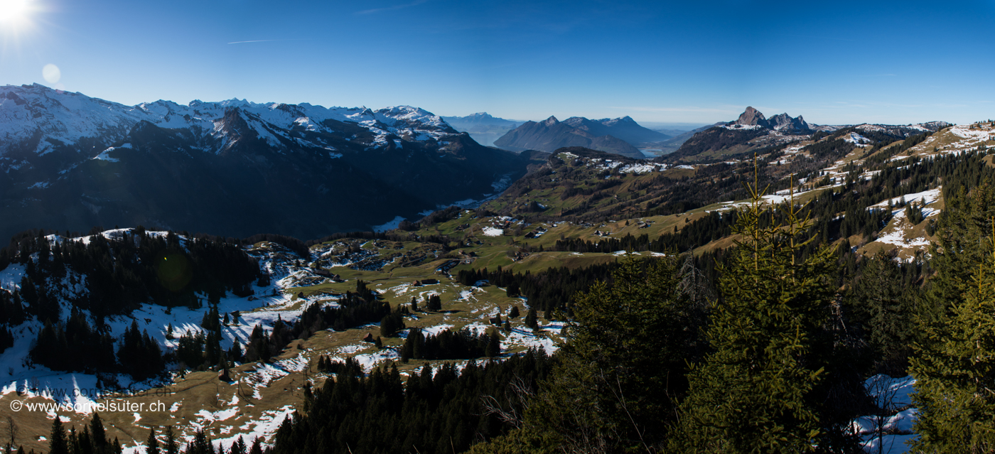 Pano Bild über Illgau, Stoos usw.