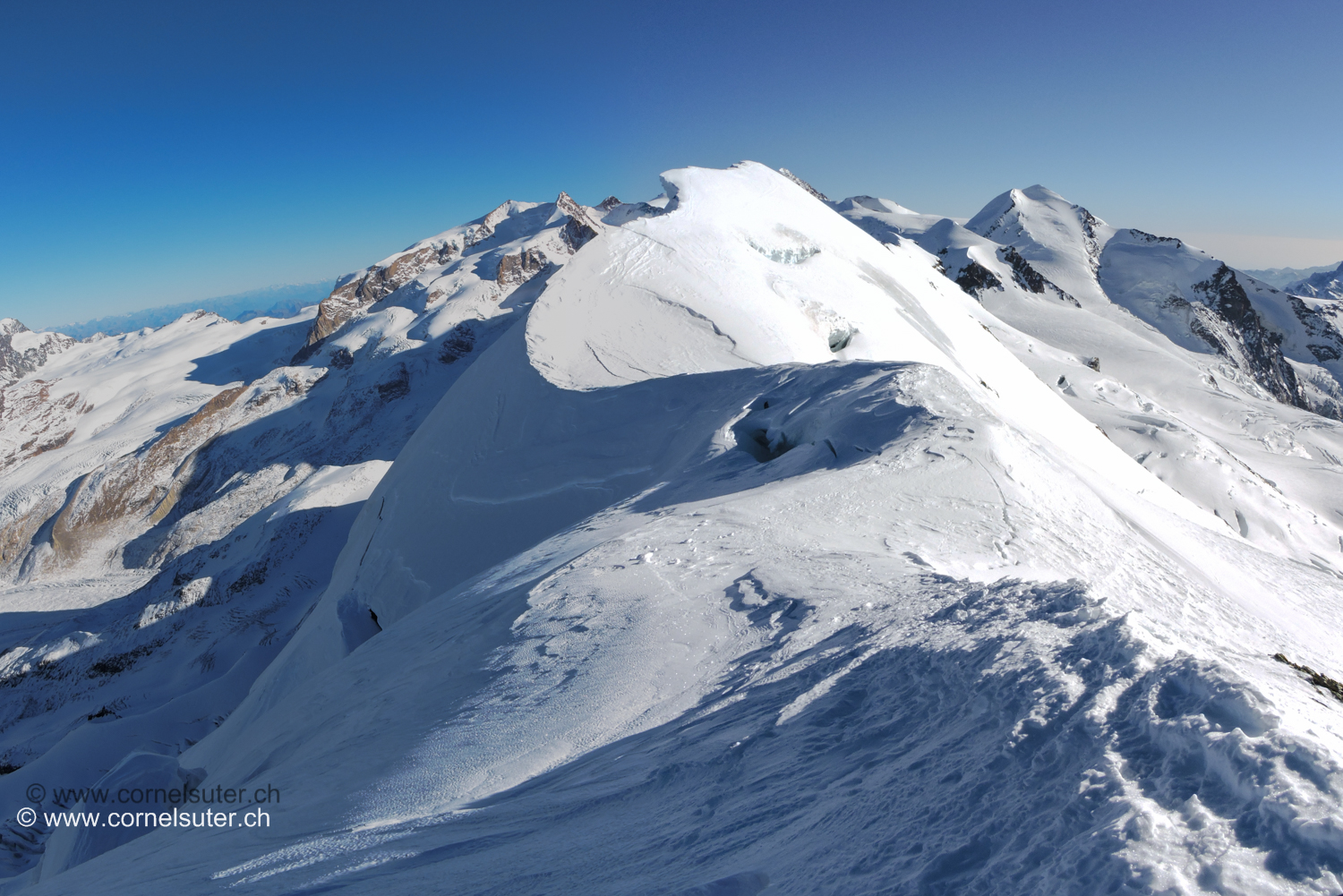 Es geht weiter zum Breithorn Mittelgipfel 4159m.