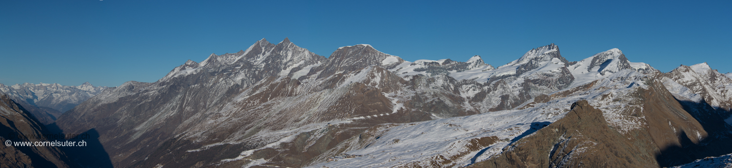 Beim Trockener Steg 2939m, herrliche Aussicht bei bestem Licht