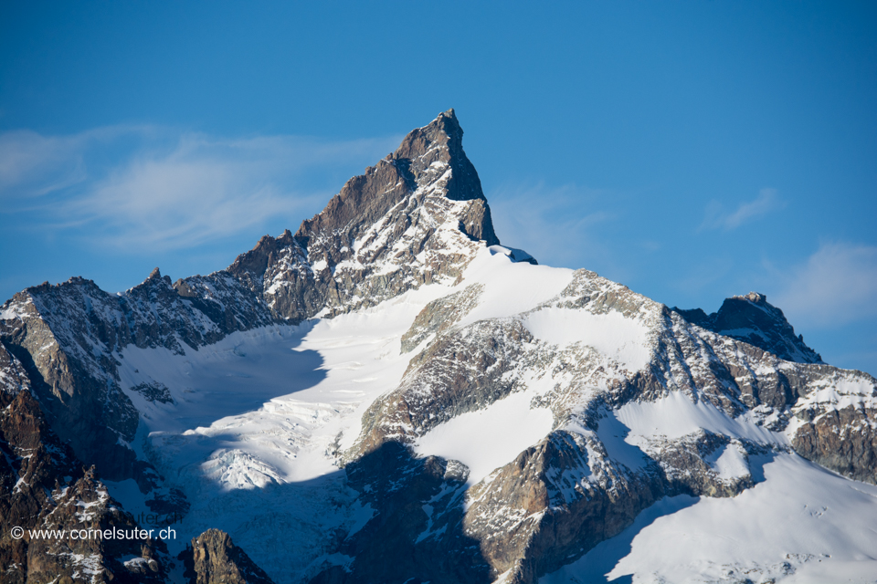 Beim Trockener Steg 2939m Sicht zum Zinalrothorn 4221m (Klick Bericht lesen)
