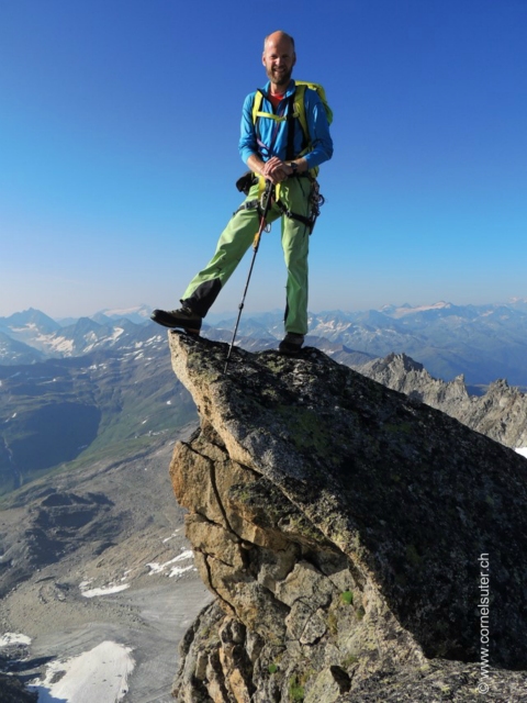 Luftige stellen im Grat. (Bild von Gery, www.alpineg.ch)