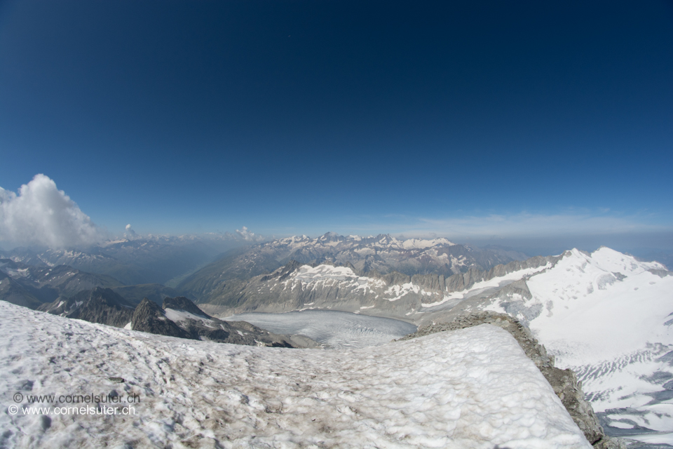 Aussicht Richtung Walliser und Berneralpen.