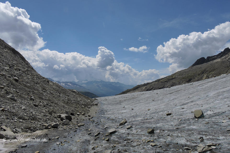 Gletschertrekking auf dem Rhonegletscher.