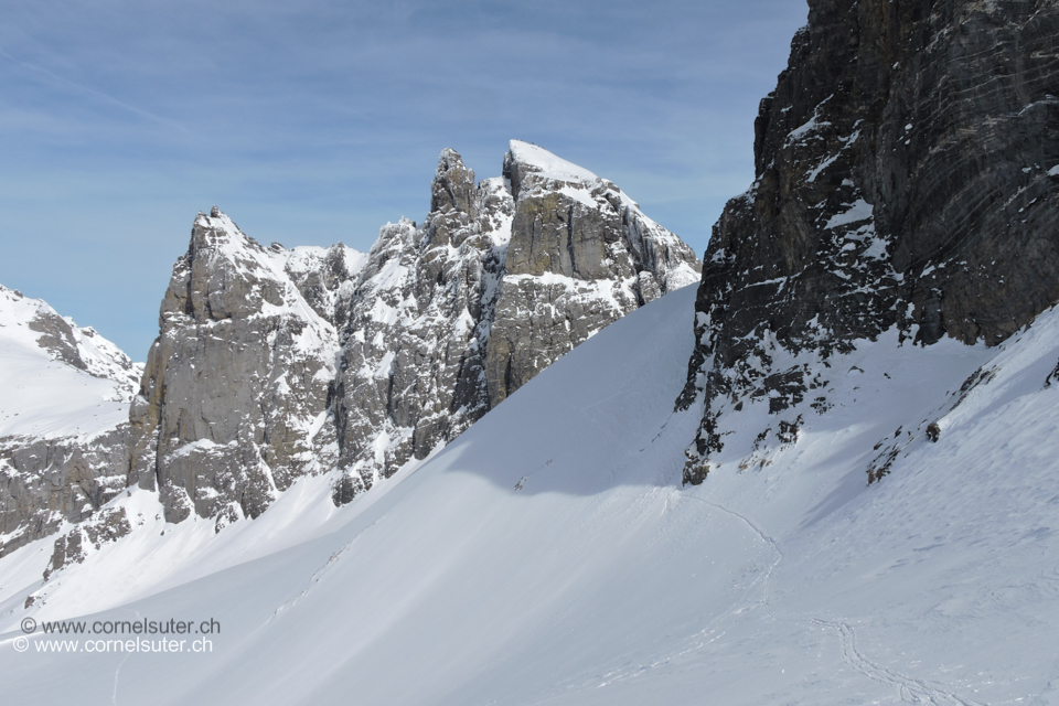 Beim Chüefadpass 2912m Sicht zurück.