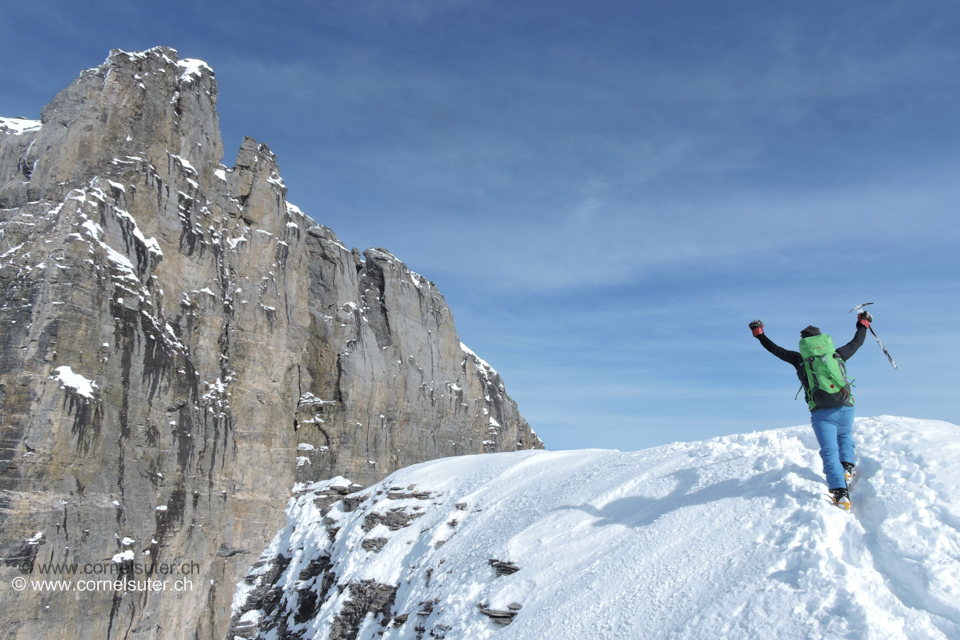 Angekommen auf dem Wintertürmli 3003m.