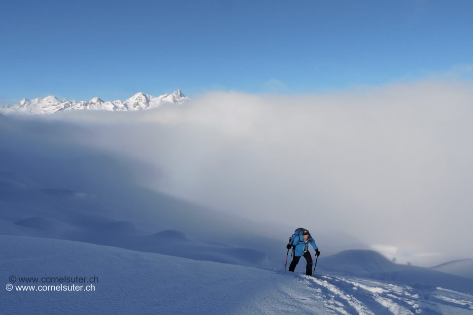 Da kommt ein Sepp aus dem Nebel.