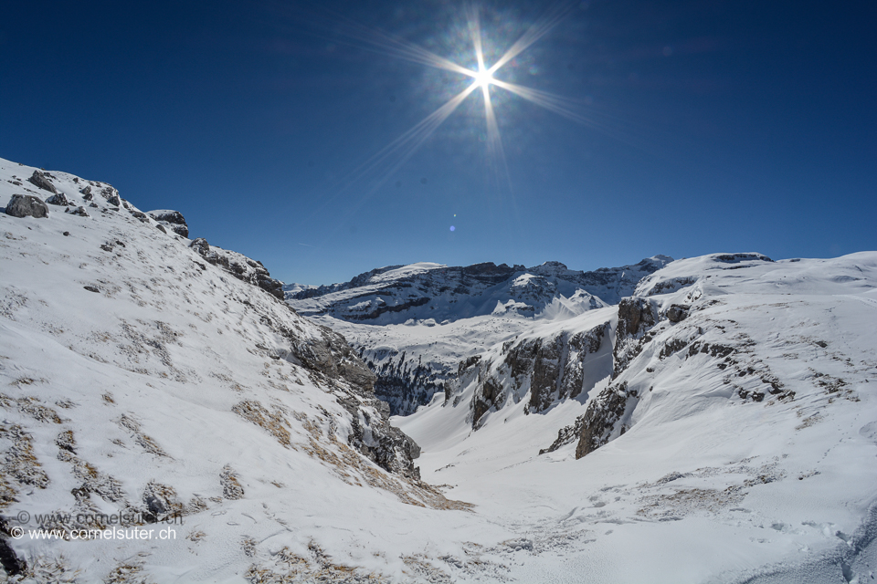 Angekommen beim Firner Loch 2248m (klick Karte)