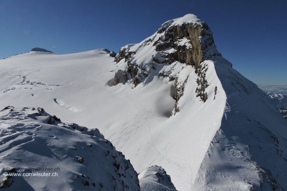 übersicht auf dem Le Dome 2986m zum Les Diablerets.