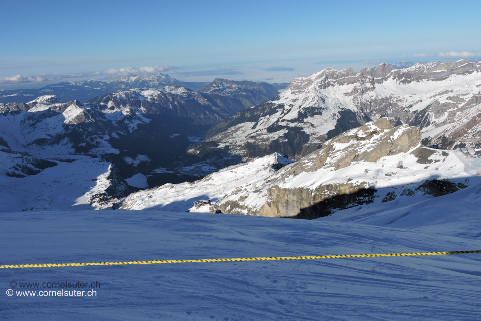 ... nun knapp 2000hm Abfahrt hinunter nach Engelberg....!!!!