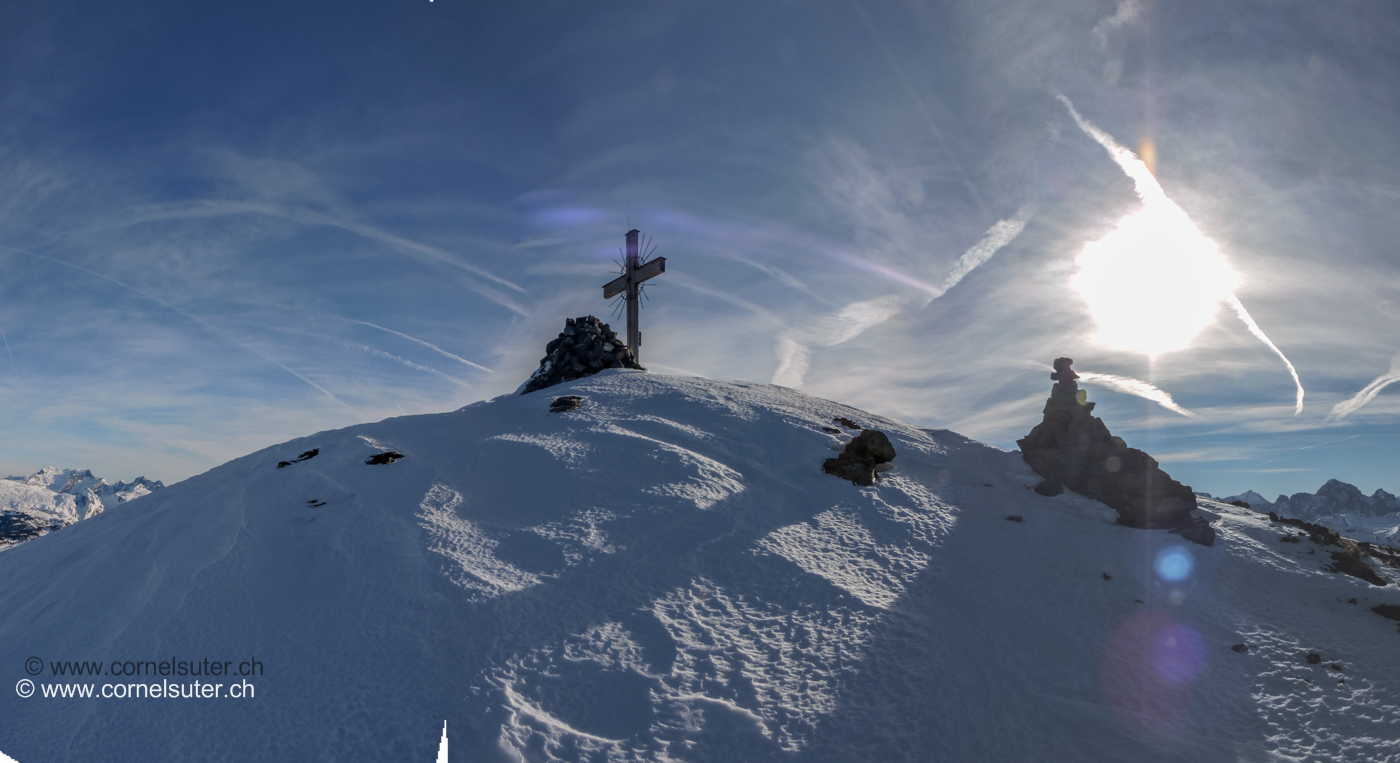 Ankunft auf dem Chaiserstock 2515m.