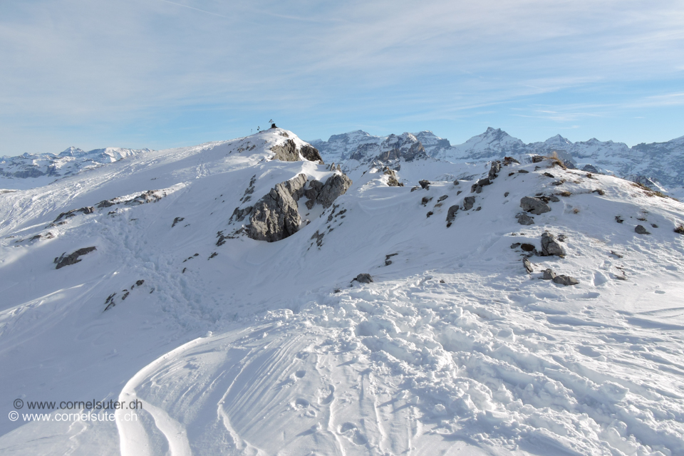 Ankunft auf dem Blüemberg 2405m.