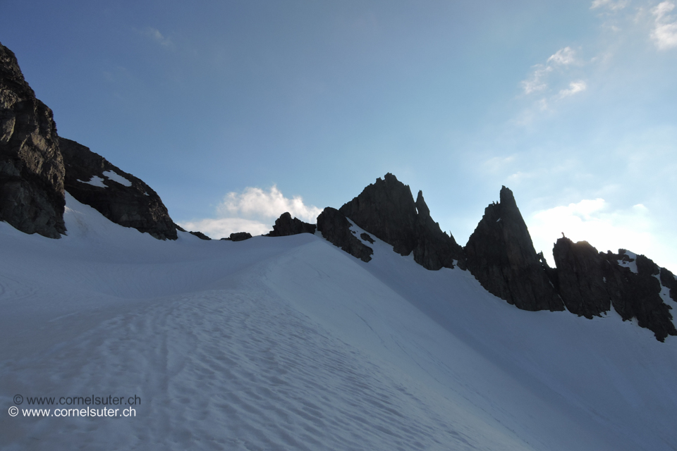 Sicht zum Obertaljoch.