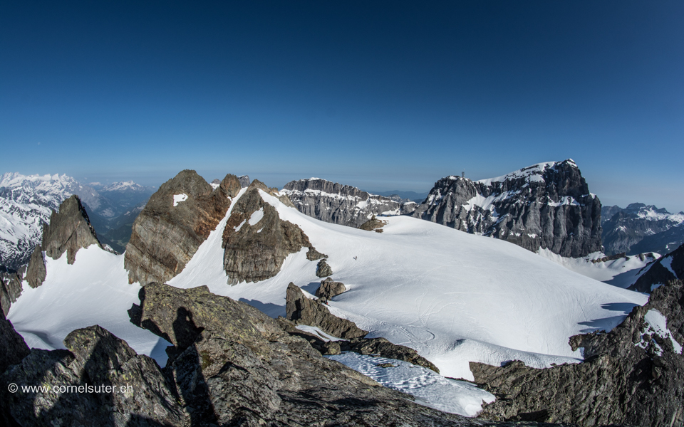 Sicht zum Titlis 3238m.