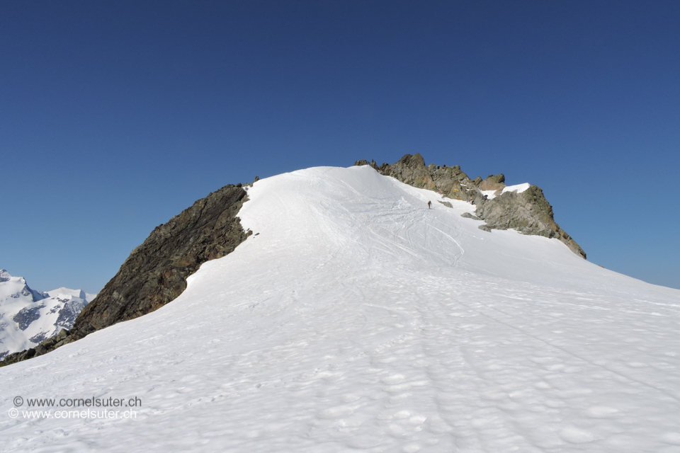 So noch Aufstieg zum Fünffingerstöck Skigipfel 