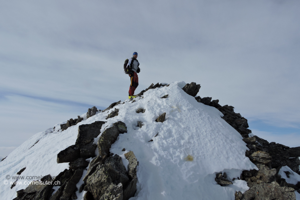 yess wir haben das Rorspitzli 3220m erreicht, Freude herrscht.