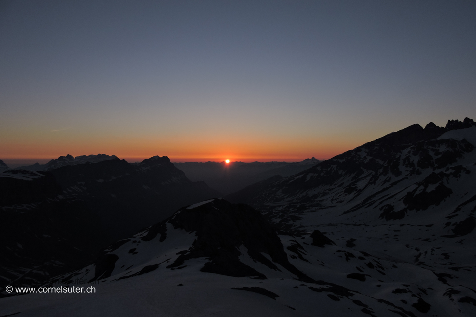 Die Sonne geht auf, immer wieder ein fantastisches Naturschauspiel....