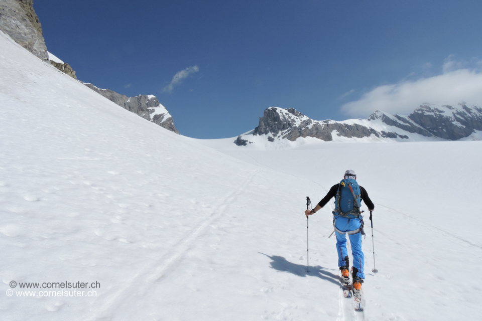 ... Aufstieg zum Chammlijoch.