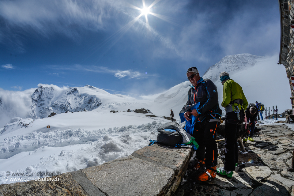 Foto shooting bei der SAC Tierbergli Hütte 2795m (Homepage / Karte