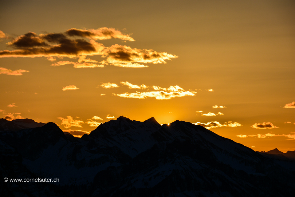Skitour Training am 13.Januar 2015, Handgruobi 1067m - Brünnelistock 1594m