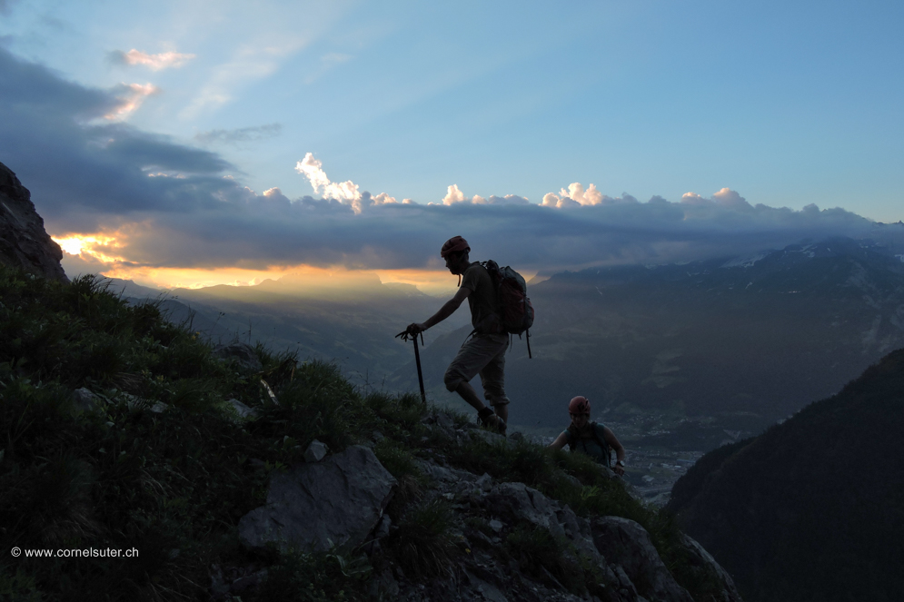 Bergsteigen.