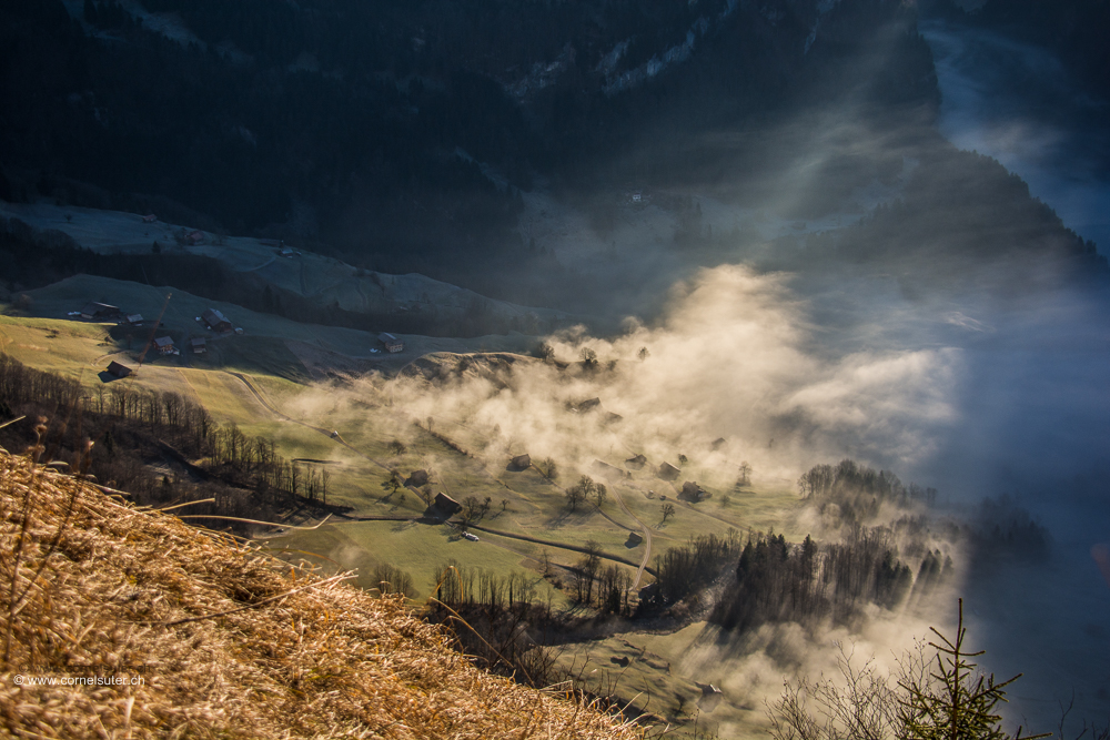 Sunnähalb mit Nebelspiel