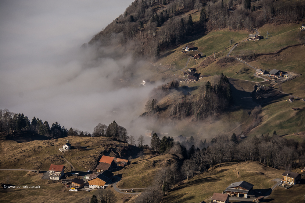 Der Nebel steigt ein wenig