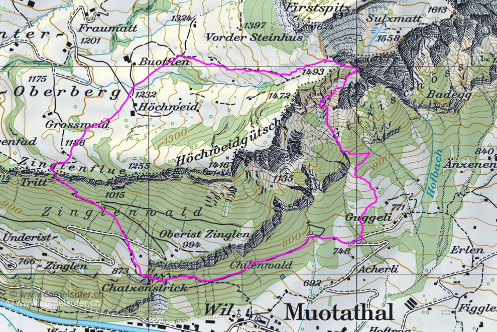 11.April 2016: Guggäli 752m - Gitzischössli, = 745hm. Zu Beginn eine Übersicht auf die Route. Auf meinen Bergtouren arbeite ich mit dem Satmap Active 12 GPS mit Swisstopo Skitouren Routen. Erhältlich beim (www.trailshop.ch) in Küssnacht am Rigi.