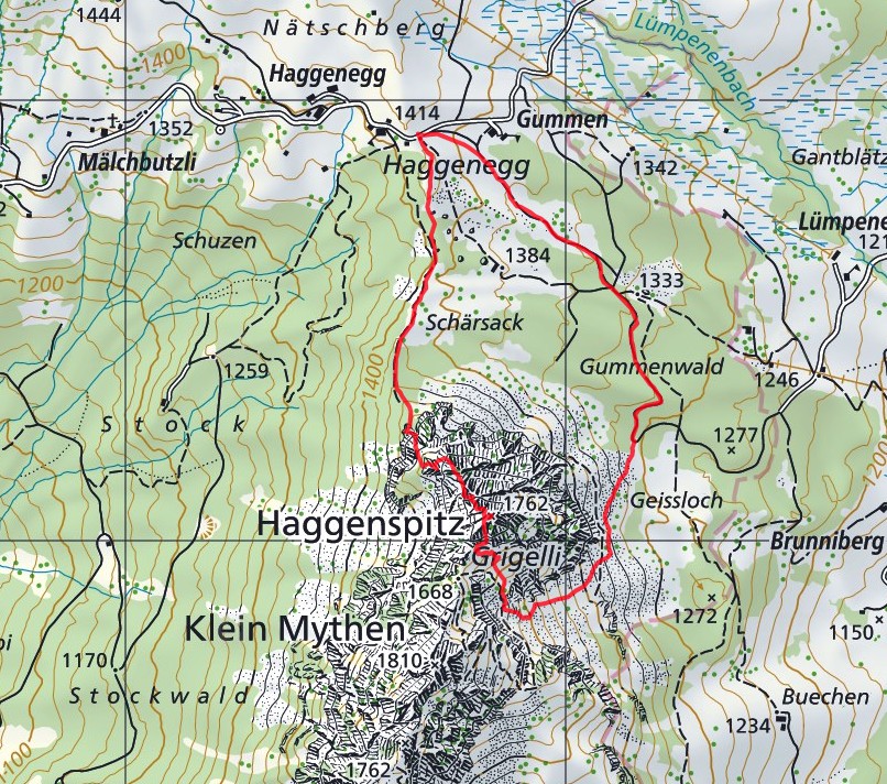 10.Mai 2016 : Haggenegg 1414m - Haggenspitz 1761m = 486hm