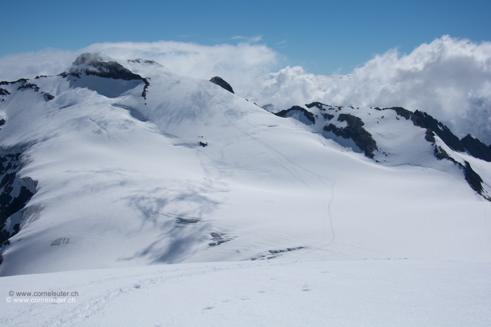 Abfahrt vom Gwächtenhorn 3420m zur Sustenlimi.