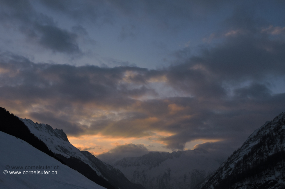 Morgenstimmung nach dem Färnigenwald bei Rieter 1891m