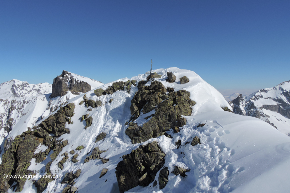 Gipfel Bächenstock 3010m.