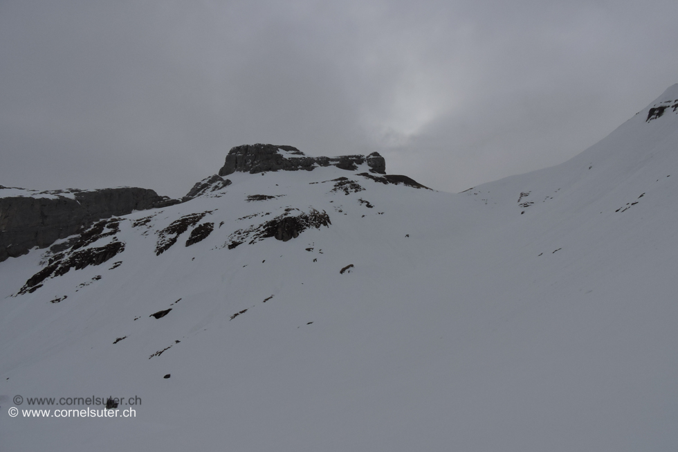 Anstieg zum Chronenstock 2451m.