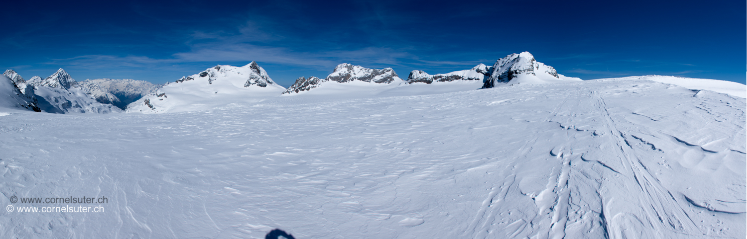 Panorama auf dem Gletscher
