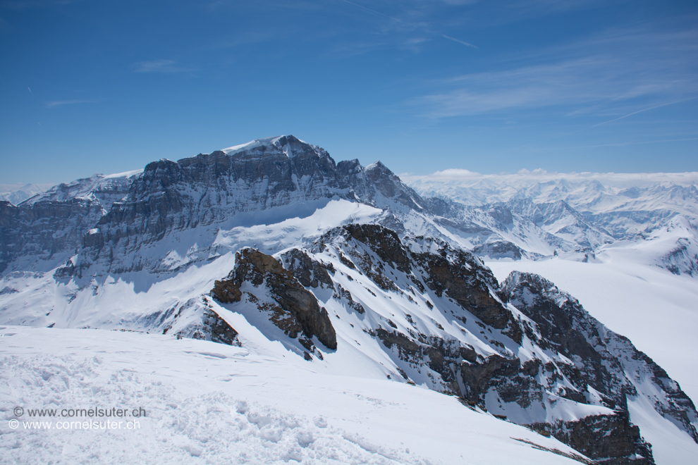 Sicht zum Tödi 3614m.