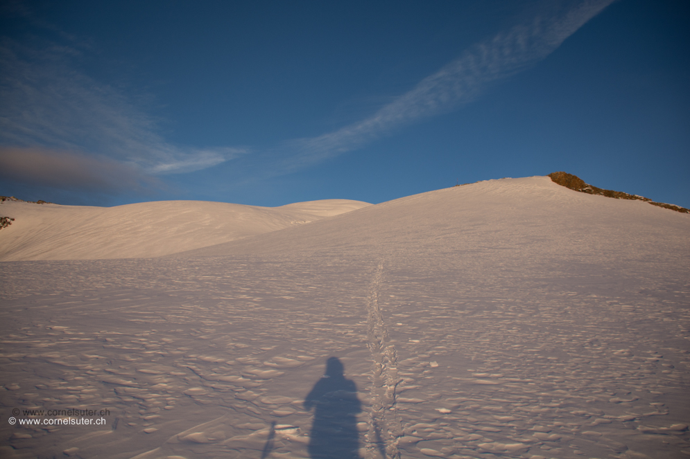 Hinauf gehts zum Gwächtenhorn 3420m.
