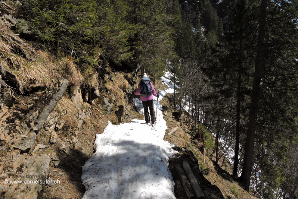 Bei der Stägä reichte der Schnee noch knapp