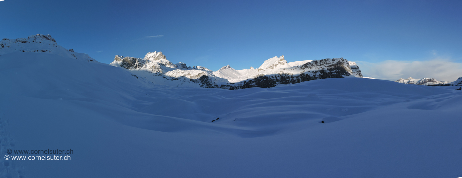 Pano beim Aufstieg im Ober Stafel.