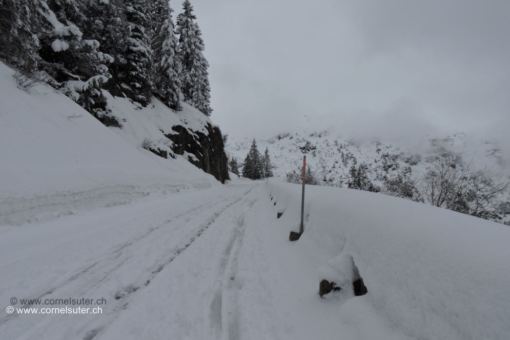 Am Aufstieg auf der Sustenpassstrasse