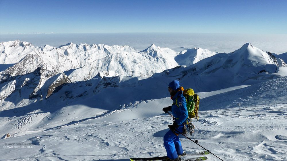 Bereit für die Lange Abfahrt hinunter nach Saas-Fee. (Bild von Walti)