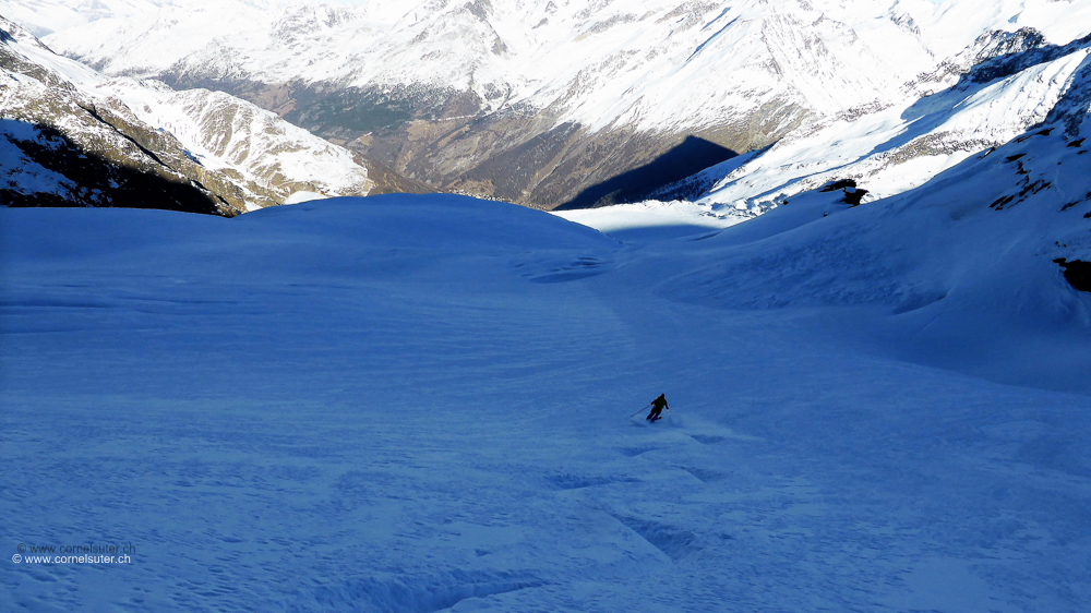 Doch noch etwas Pulverschnee gefunden. (Bild von Walti)